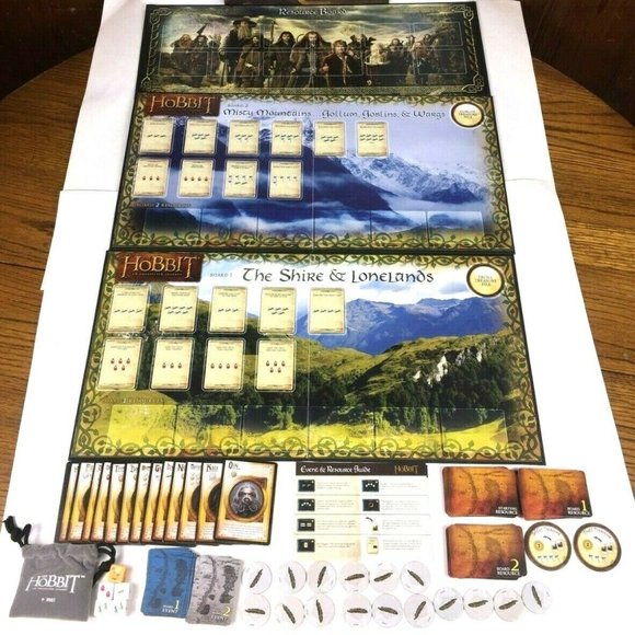 The Hobbit: An Unexpected Journey Board Game Cryptozoic 2013 Complete - Picture 3 of 4